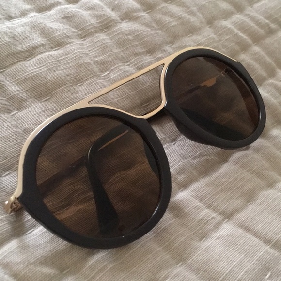 Brown and gold statement sunglasses - Picture 3 of 5